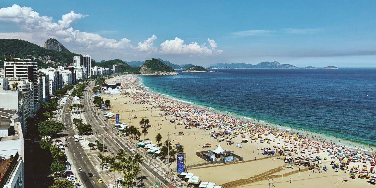 Copacabana beach in Brazil