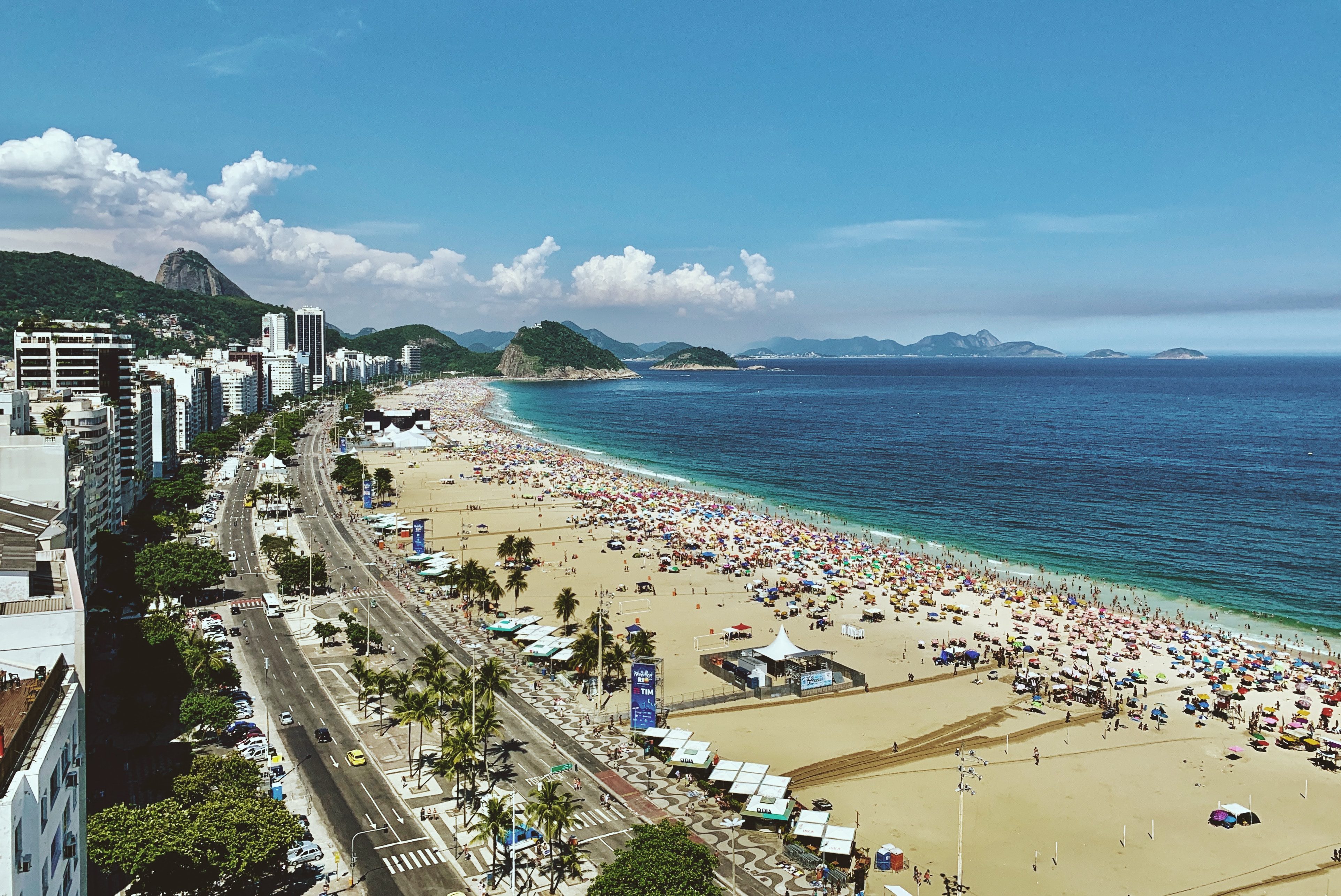 Copacabana beach in Brazil